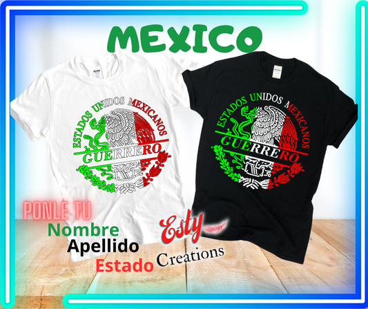 T-Shirt Mexico Perzonalizada