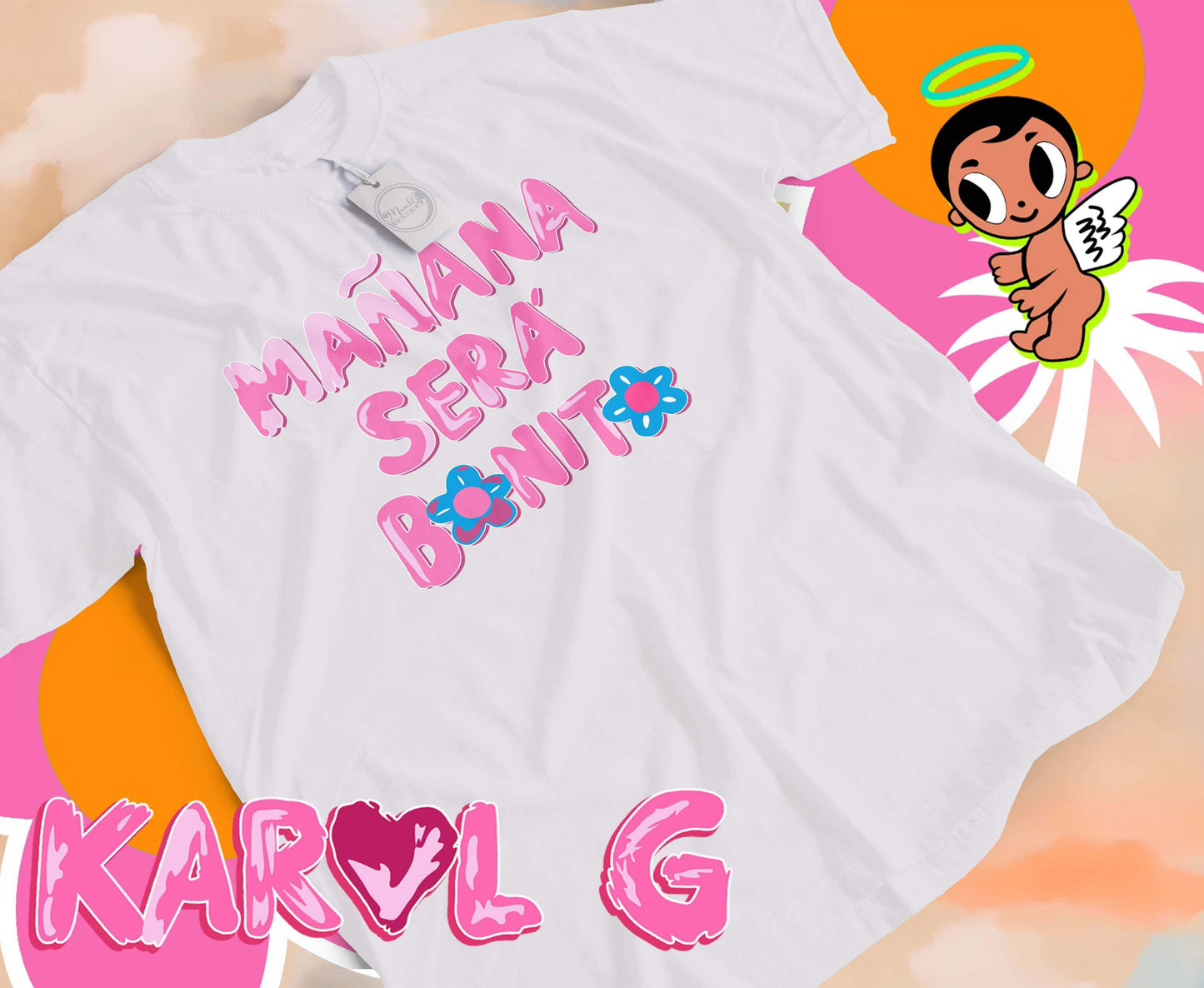 Camisa Mañana Será Bonito Rosa ,Karol G